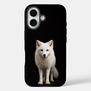 Coques iPhone 16 Renard arctique ivoire Black 4 Luxe iPhone 16 Mate