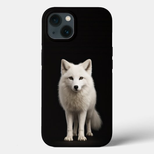 Coques Case-Mate iPhone Renard arctique ivoire iPhone 13 Noir 4 Luxe (Verso)