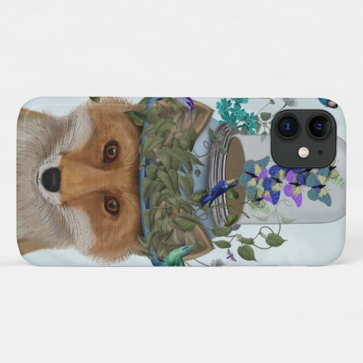Coques Case-Mate iPhone Renard avec papillon Bell Jar (Dos (Horizontal))