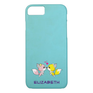 Case-Mate iPhone Case Renard Couple Kisser avec les petits coeurs Person