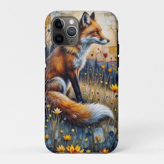 Coques Case-Mate iPhone Renard dans une prairie fleurie (Dos)