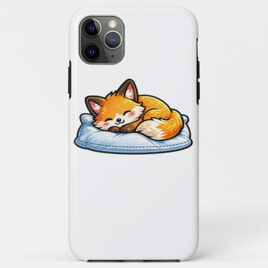 Coques Case-Mate iPhone Renard endormi confortablement sur un oreiller Mig (Dos)