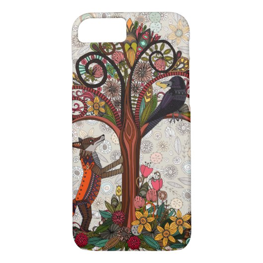 Coques Case-Mate iPhone renard et corbeau (Dos)