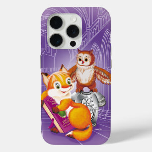 Coque iPhone 15 Pro renard et hibou