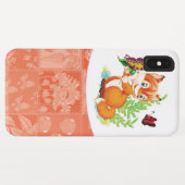 Coques Case-Mate iPhone renard et papillon (Dos (Horizontal))