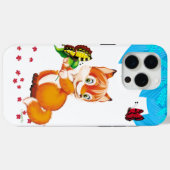 Coques Case-Mate iPhone renard et papillon (Verso (horizontal))