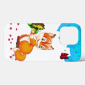 Coques Case-Mate iPhone renard et papillon (Verso (horizontal))
