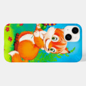 Coques Case-Mate iPhone renard et papillon (Verso (horizontal))