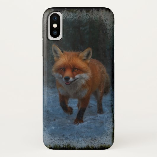Coques Case-Mate iPhone Renard rouge en hiver (Dos)