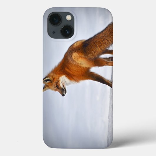 Coques Case-Mate iPhone Renard rouge en hiver (Verso)
