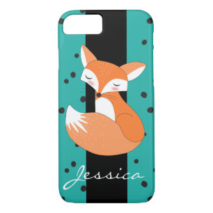 Etui iPhone Case-Mate Renard rouillé avec nom personnalisé