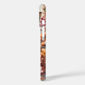 Coques Case-Mate iPhone Renard roux dans une couverture de fleurs (Verso / Gauche)