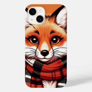 Coque Pour iPhone 14 Renard sassy portant une écharpe