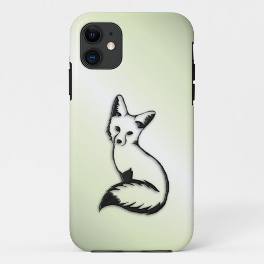 Coques Case-Mate iPhone Renard vert   (Dos)