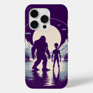 Coque iPhone 15 Pro Rencontre avec un Extraterrestre Cryptide Paranorm