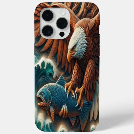 Coques Case-Mate iPhone Rencontre majestueuse : Aigle et poisson (Verso)