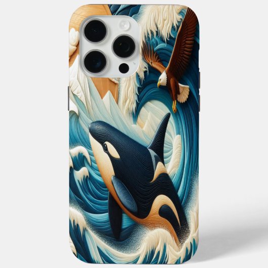 Coques Case-Mate iPhone Rencontre majestueuse : Orca et Aigle (Verso)
