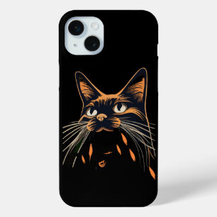 Coque iPhone 15 Mini Rencontres de chat mignon humour de l'amant du cha