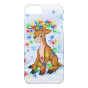 Coque iPhone 8/7 Renne de lumières de Noël