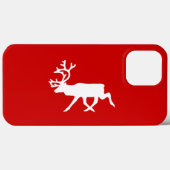Coques Case-Mate iPhone Rennes blanches / Silhouette caribou (Verso (horizontal))