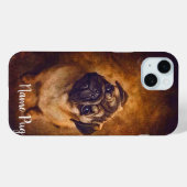 Coques Case-Mate iPhone Renommez votre chien de chien Carlin sur les boîti (Verso (horizontal))