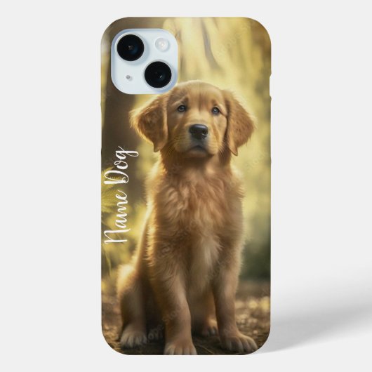 Coques Case-Mate iPhone Renommez votre chien de repérage d'or sur le boîti (Verso)