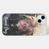 Coques Case-Mate iPhone Renommez votre chien Pitbull sur les boîtiers télé (Verso (horizontal))