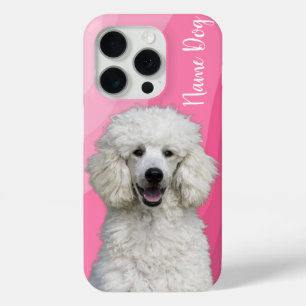 Coque iPhone 15 Pro Renommez votre chien Poodle sur les boîtiers télép