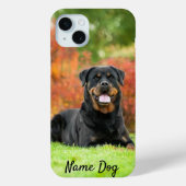 Coques Case-Mate iPhone Renommez votre chien Rottweiler sur les boîtiers t (Verso)