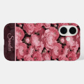 Coques Case-Mate iPhone Renoncule de remerciement classique avec nom (Verso (horizontal))