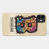 Coques Case-Mate iPhone Rep Votre Nom : Lettre Graffiti Personnalisable "B (Dos (Horizontal))