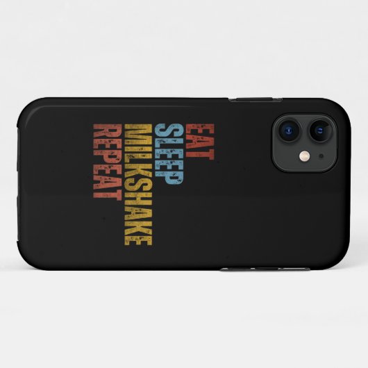 COQUES Case-Mate iPhone REPEAT SLEEP MILKSHAKE (Dos (Horizontal))
