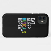 Coques Case-Mate iPhone Répéter les comédies musicales du sommeil (Dos (Horizontal))