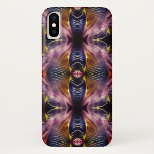 Coques Case-Mate iPhone Répétition en noir et bordeaux gonflée la (Dos)