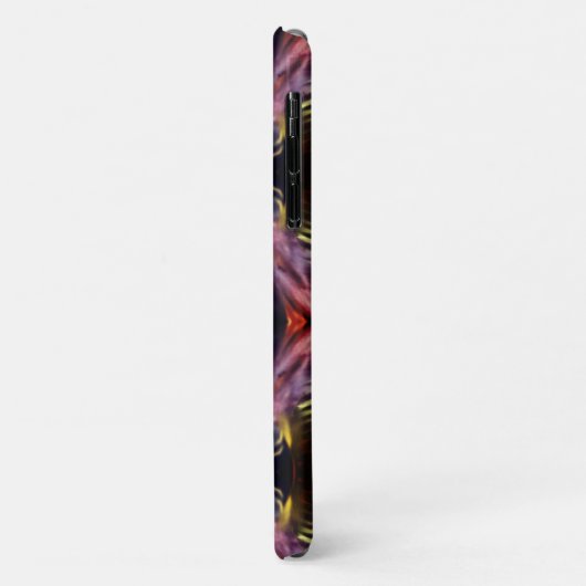 Coques Case-Mate iPhone Répétition en noir et bordeaux gonflée la (Dos/Gauche)