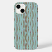 Coques Case-Mate iPhone Répétition géométrique bleu pâle (Verso)