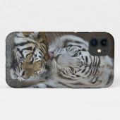 Coques Case-Mate iPhone Repos blanc et Brown de tigres (Dos (Horizontal))