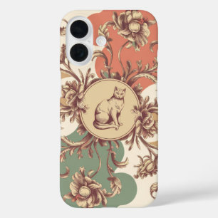 Coques iPhone 16 Représentation élégante et artistique d'un chat