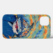 Coques Case-Mate iPhone Requin "Art by Kids" (Verso (horizontal))