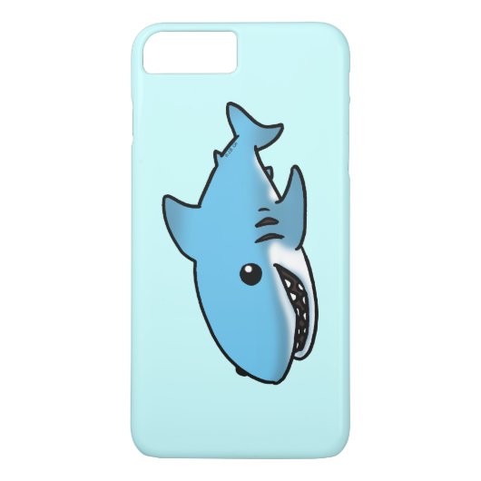 Coques Case-Mate iPhone requin bleu de bande dessinée (Dos)