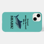 Coques Case-Mate iPhone Requin Concentré Avançant Comme Un Requin (Verso (horizontal))