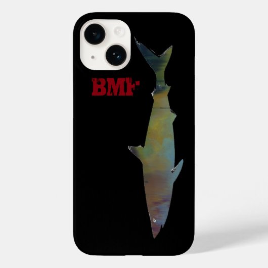 Coques Case-Mate iPhone requin cool à la nage personnalisé (Verso)