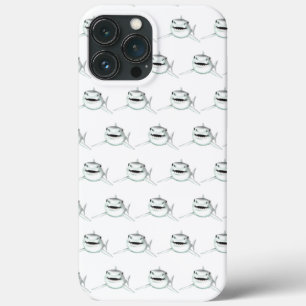 Case-Mate iPhone Case requin d'aquarelle souriant gris vert vert animal 
