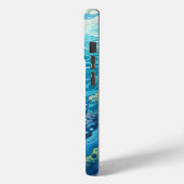 Coques Case-Mate iPhone requin de plage cool ajouter le nom (Verso / Gauche)