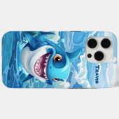 Coques Case-Mate iPhone requin de plage cool ajouter le nom (Verso (horizontal))