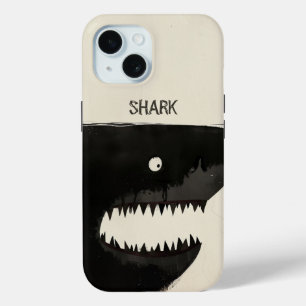 Coque Pour iPhone 15 Requin noir