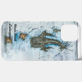 Coques Case-Mate iPhone Requin peint à la main gracieux (Verso (horizontal))