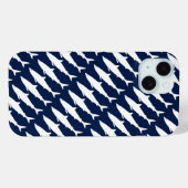 Coques Case-Mate iPhone requin sauvage blanc (Verso (horizontal))