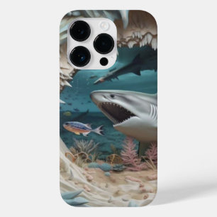 Coque Pour iPhone 14 Pro Requin sous-marin 3D