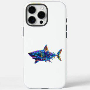 Coques iPhone 16 Pro Max Requin - Un Art Lumineux